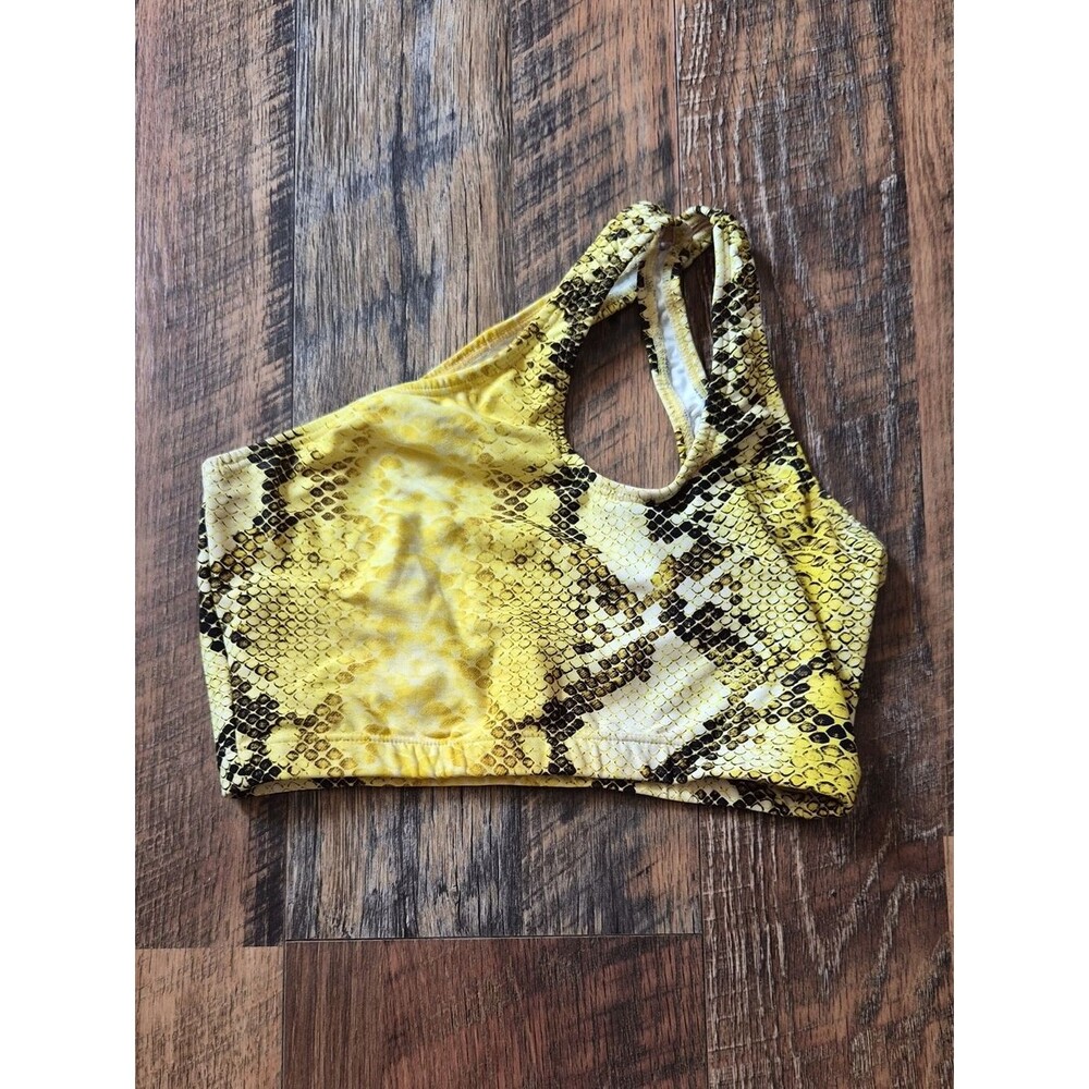 Unbranded Women's Yellow and Black Bra